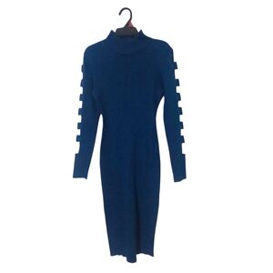 Almost Famous Navy Long Sleeve Dress